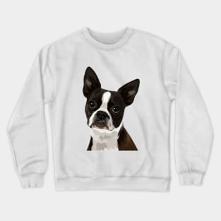 Boston Terrier Illustration Crewneck Sweatshirt